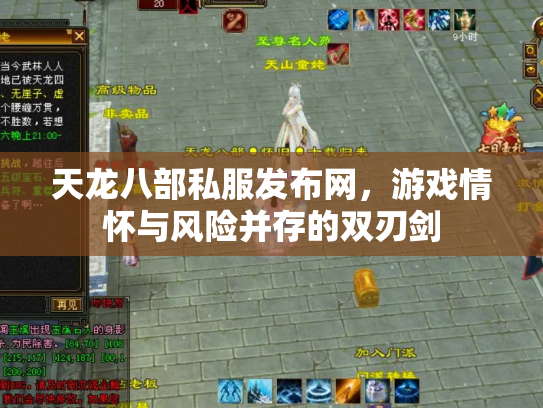 天龙八部私服发布网，游戏情怀与风险并存的双刃剑
