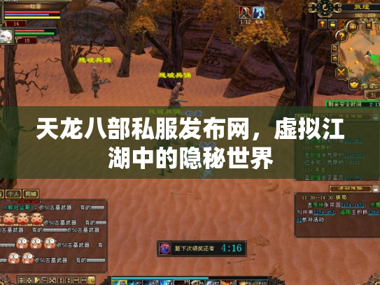 天龙八部私服发布网，虚拟江湖中的隐秘世界