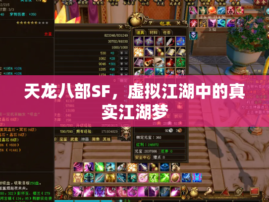 天龙八部SF，虚拟江湖中的真实江湖梦