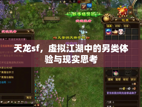 天龙sf，虚拟江湖中的另类体验与现实思考