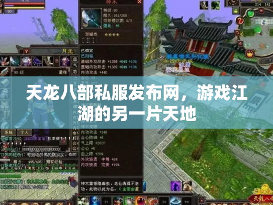 天龙八部私服发布网，游戏江湖的另一片天地