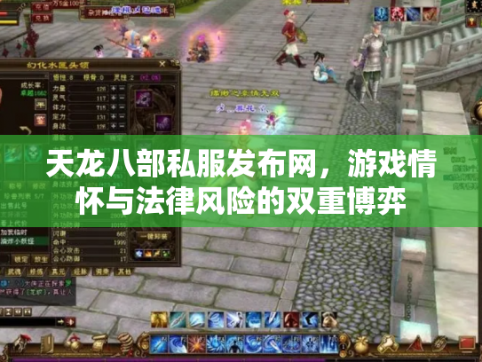 天龙八部私服发布网，游戏情怀与法律风险的双重博弈