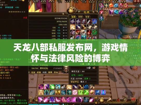 天龙八部私服发布网，游戏情怀与法律风险的博弈