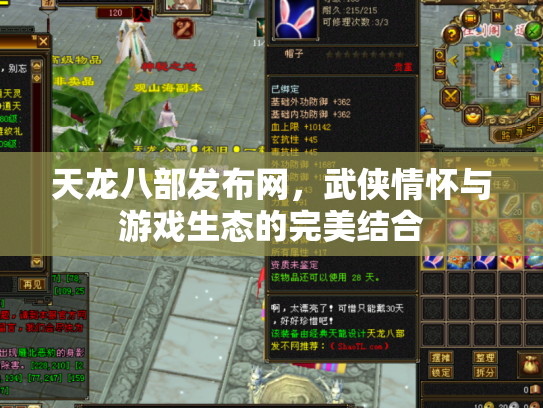 天龙八部发布网，武侠情怀与游戏生态的完美结合