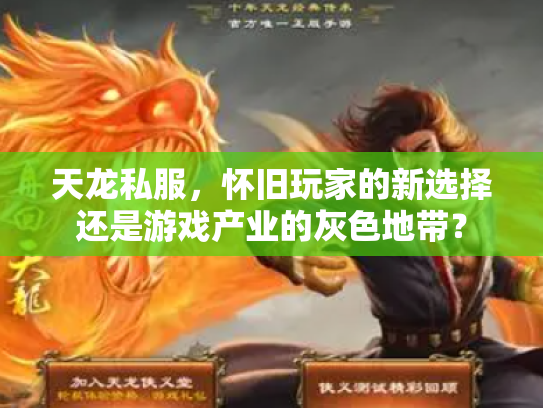 天龙私服，怀旧玩家的新选择还是游戏产业的灰色地带？
