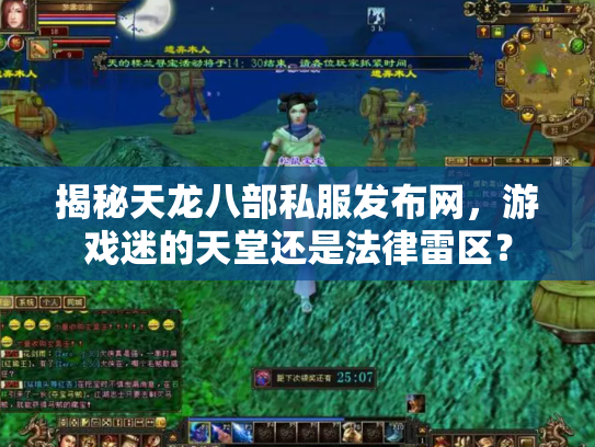 揭秘天龙八部私服发布网，游戏迷的天堂还是法律雷区？