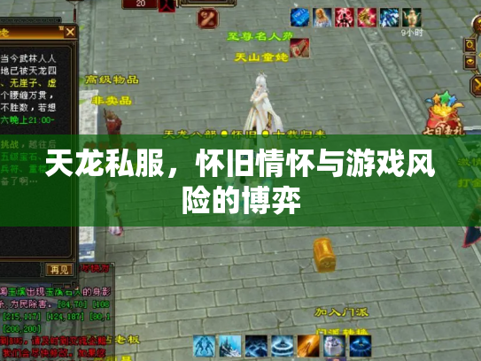 天龙私服，怀旧情怀与游戏风险的博弈