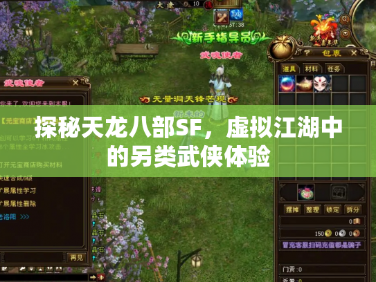 探秘天龙八部SF，虚拟江湖中的另类武侠体验