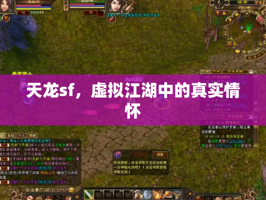 天龙sf，虚拟江湖中的真实情怀