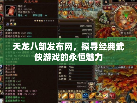 天龙八部发布网，探寻经典武侠游戏的永恒魅力