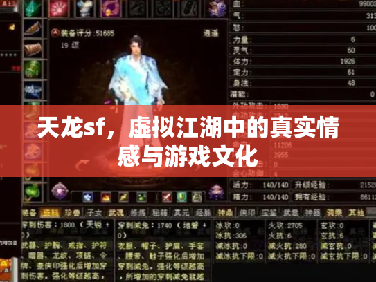 天龙sf，虚拟江湖中的真实情感与游戏文化
