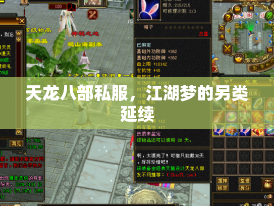 天龙八部私服，江湖梦的另类延续