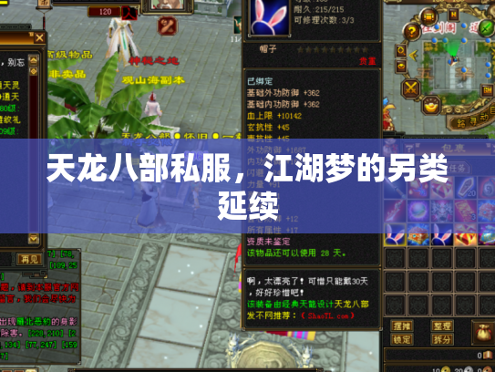 天龙八部私服，江湖梦的另类延续