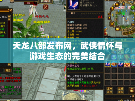 天龙八部发布网，武侠情怀与游戏生态的完美结合