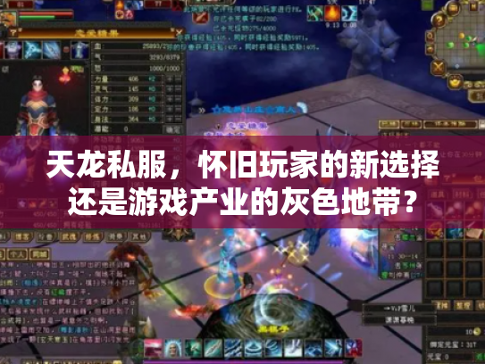天龙私服，怀旧玩家的新选择还是游戏产业的灰色地带？