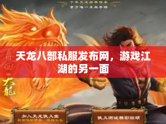 天龙八部私服发布网，游戏江湖的另一面