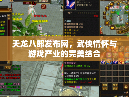 天龙八部发布网，武侠情怀与游戏产业的完美结合