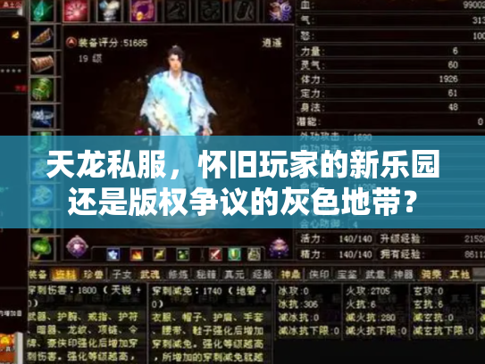 天龙私服，怀旧玩家的新乐园还是版权争议的灰色地带？
