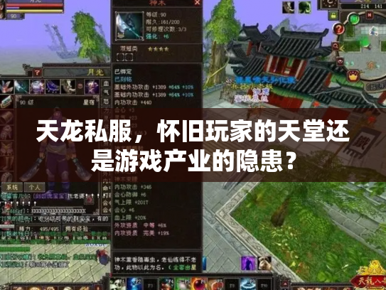 天龙私服，怀旧玩家的天堂还是游戏产业的隐患？