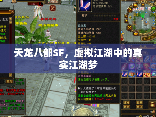 天龙八部SF，虚拟江湖中的真实江湖梦