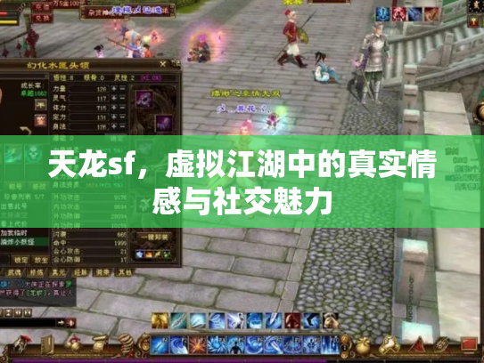 天龙sf，虚拟江湖中的真实情感与社交魅力
