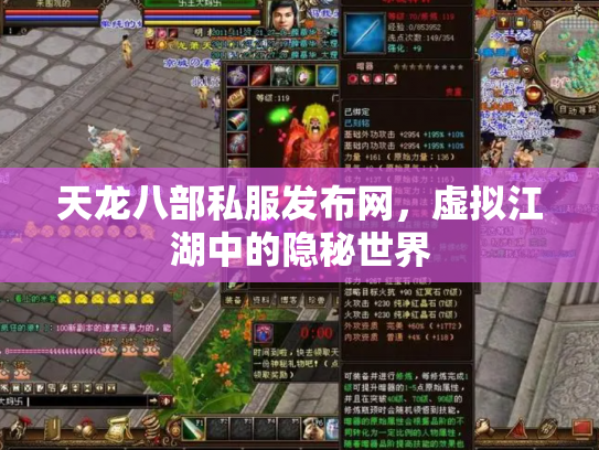 天龙八部私服发布网，虚拟江湖中的隐秘世界