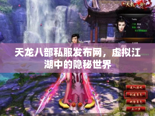 天龙八部私服发布网，虚拟江湖中的隐秘世界