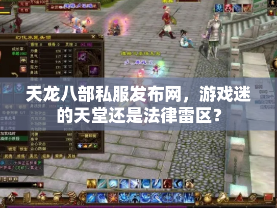天龙八部私服发布网，游戏迷的天堂还是法律雷区？