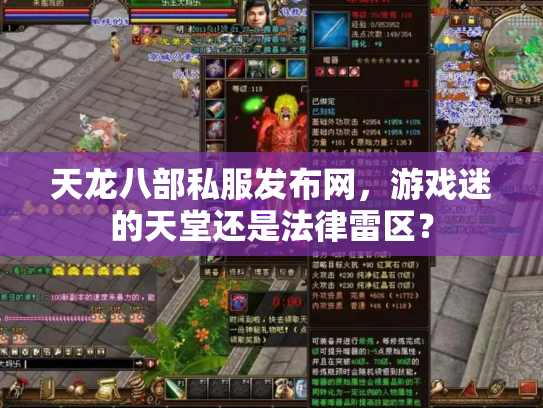 天龙八部私服发布网，游戏迷的天堂还是法律雷区？