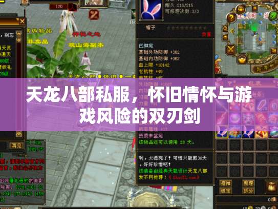 天龙八部私服，怀旧情怀与游戏风险的双刃剑