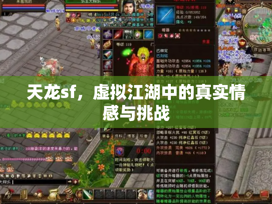 天龙sf，虚拟江湖中的真实情感与挑战