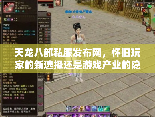 天龙八部私服发布网，怀旧玩家的新选择还是游戏产业的隐忧？