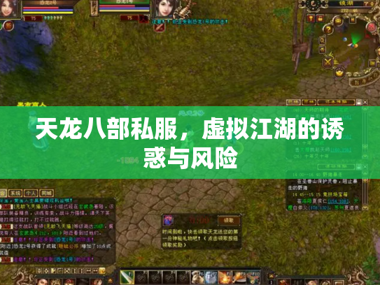 天龙八部私服，虚拟江湖的诱惑与风险