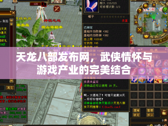 天龙八部发布网，武侠情怀与游戏产业的完美结合