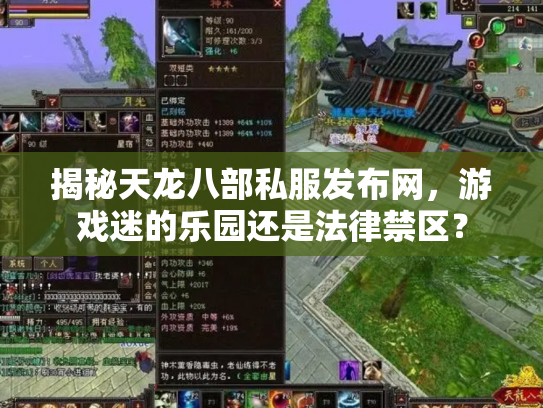揭秘天龙八部私服发布网，游戏迷的乐园还是法律禁区？