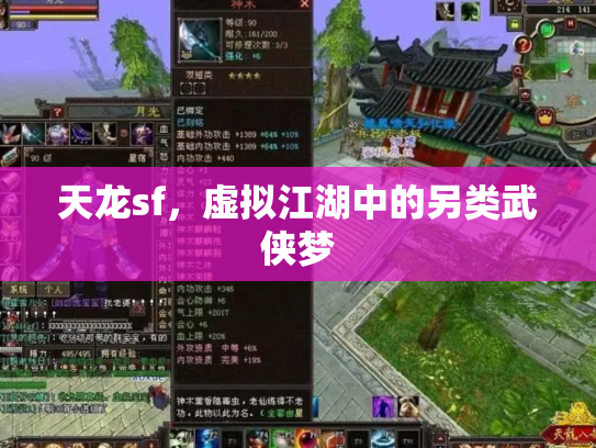 天龙sf，虚拟江湖中的另类武侠梦
