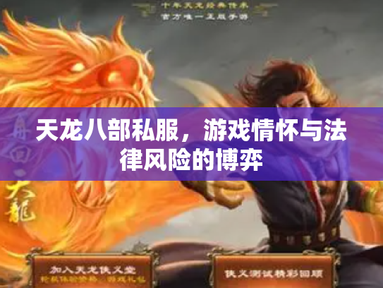 天龙八部私服，游戏情怀与法律风险的博弈