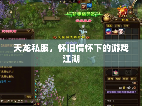 天龙私服，怀旧情怀下的游戏江湖