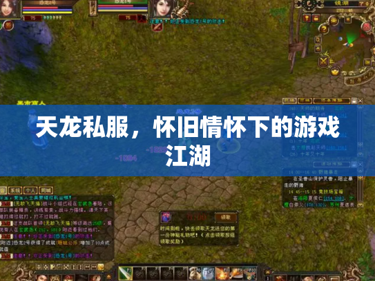 天龙私服，怀旧情怀下的游戏江湖