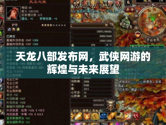 天龙八部发布网，武侠网游的辉煌与未来展望