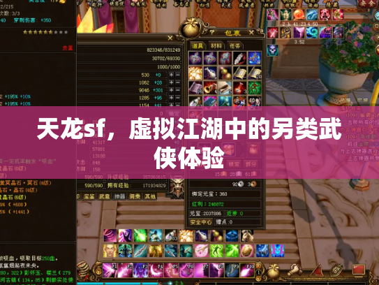 天龙sf，虚拟江湖中的另类武侠体验