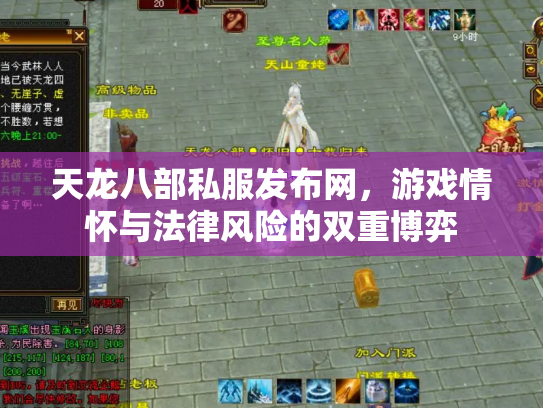 天龙八部私服发布网，游戏情怀与法律风险的双重博弈