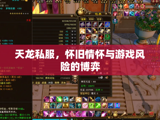 天龙私服，怀旧情怀与游戏风险的博弈