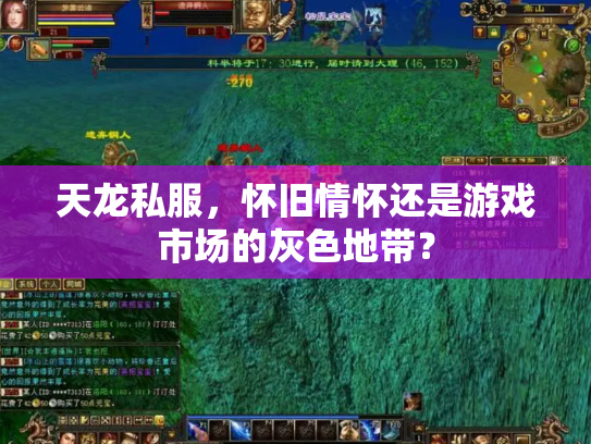 天龙私服，怀旧情怀还是游戏市场的灰色地带？