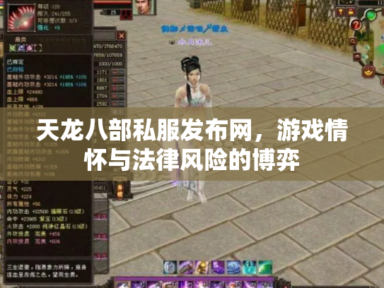 天龙八部私服发布网，游戏情怀与法律风险的博弈
