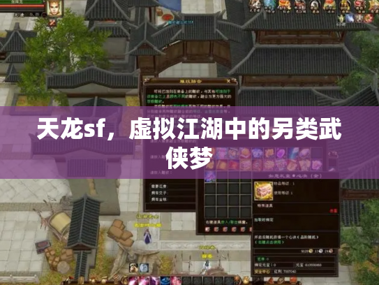 天龙sf，虚拟江湖中的另类武侠梦