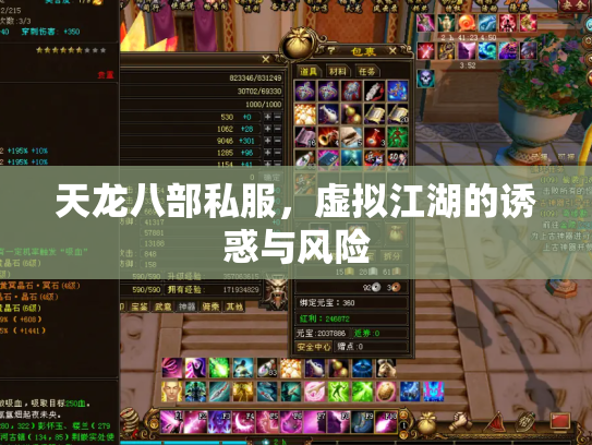 天龙八部私服，虚拟江湖的诱惑与风险