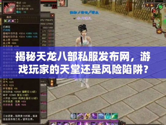 揭秘天龙八部私服发布网，游戏玩家的天堂还是风险陷阱？