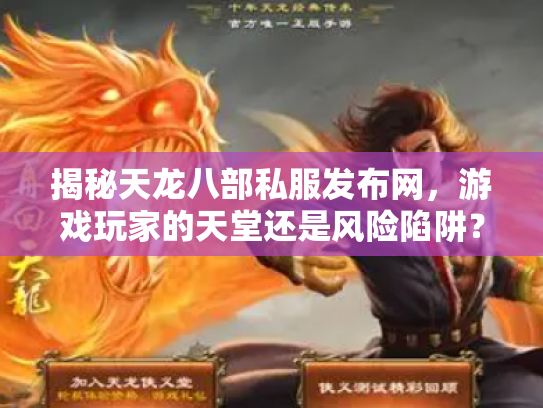 揭秘天龙八部私服发布网，游戏玩家的天堂还是风险陷阱？