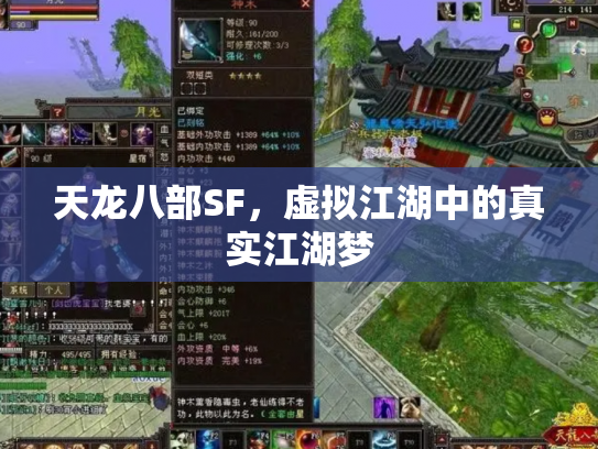 天龙八部SF，虚拟江湖中的真实江湖梦